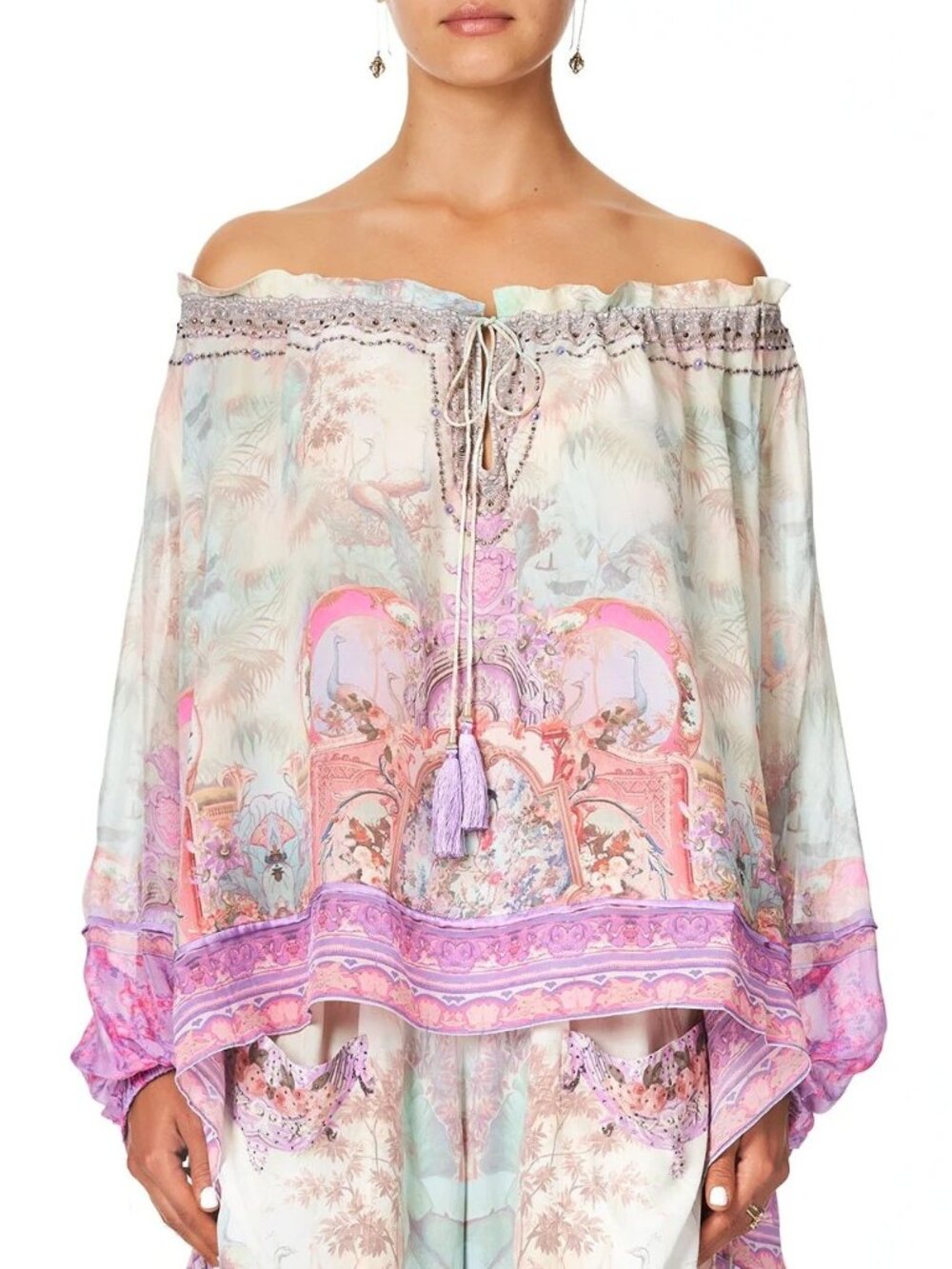 Camilla‎ Electron Libre Off The Shoulder Blouse Size XS